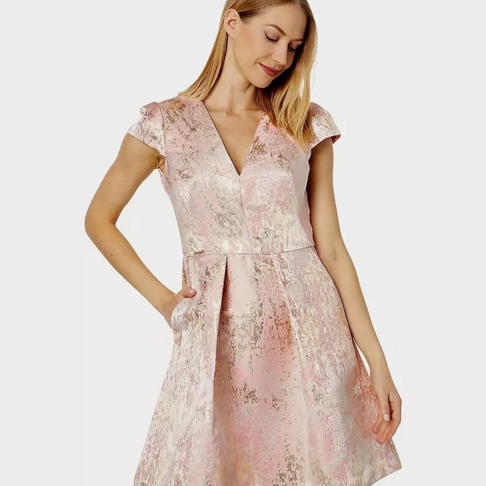 Vince Camuto - Pink & Gold Cocktail Dress NWT